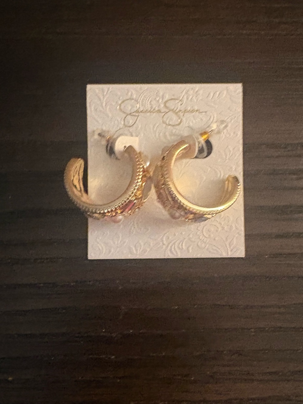 NEW Jessica Simpson Gold Earrings